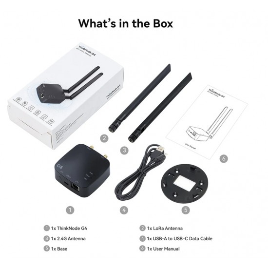 Elecrow ThinkNode G4 Wi-Fi HaLow Gateway Support Wi-Fi/Wi-Fi HaLow/Ethernet Connections | Supports AP/STA/Mesh, 850~950 MHz Elecrow ThinkNode G4 Wi-Fi HaLow Gateway Support Wi-Fi/Wi-Fi HaLow/Ethernet Connections | Supports AP/STA/Mesh, 850~950 MHz