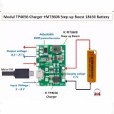 Buy TP4056 18650 3.7V 4.2V Battery Charging Module with Integrated DC ...