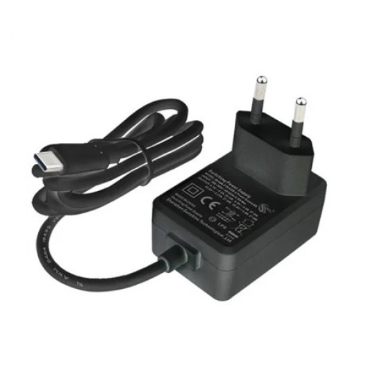Elecrow 27W USB Type-C Power Adapter for Raspberry Pi 5 – Multi-Voltage PD Charger (5.1V/5A, 9V/3A, 12V/2.5A, 15V/1.8A) - EU Plug - 1.5 Meter Cable Length