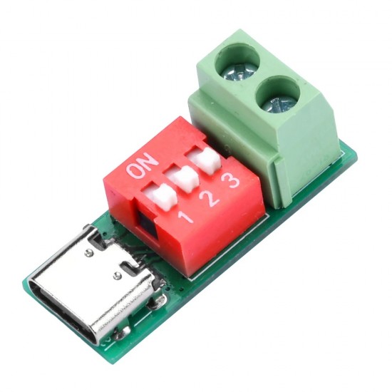 USB C PD/QC High Speed Charger Power Delivery Boost Module with Screw Terminal - DC 5V~20V Adjustable Voltage