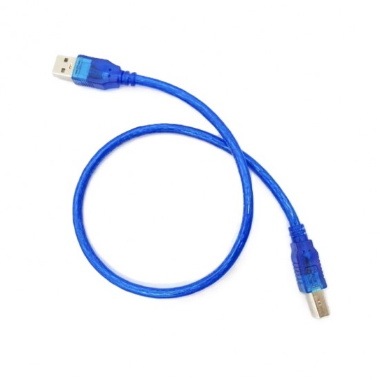 USB Type A to B Male Cable - 30 CM Cable Length