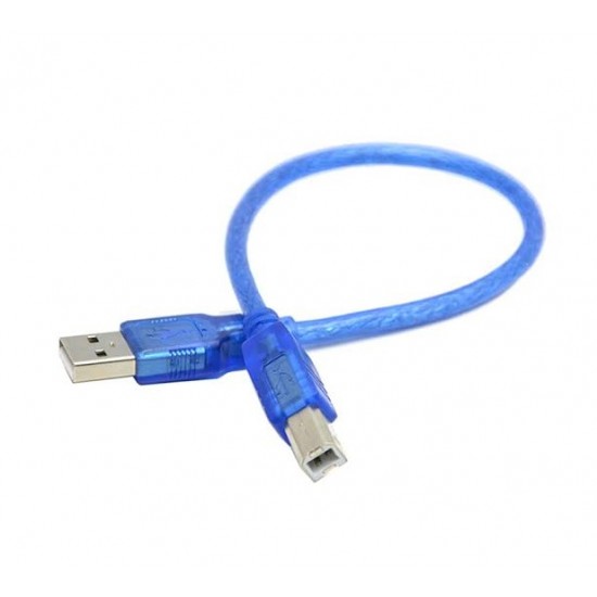 USB Type A to B Male Cable - 30 CM Cable Length