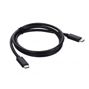 USB Type C to C Male Cable - USB C Data Cable - 1 Meter Cable Length - Black USB Type C to C Male Cable - USB C Data Cable - 1 Meter Cable Length - Black