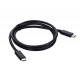 USB Type C to C Male Cable - USB C Data Cable - 1 Meter Cable Length - Black