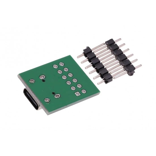 USB Type C 12 Pin Female Connector Breakout Board With Header