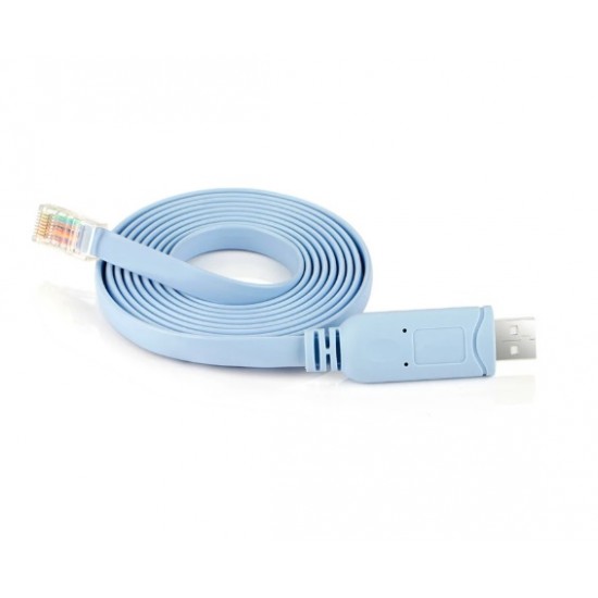 USB To RJ45 Console Cable, USB Type A to RJ45 Console Male Port, FT232RL Chip, Cable Length 1.5 Meter