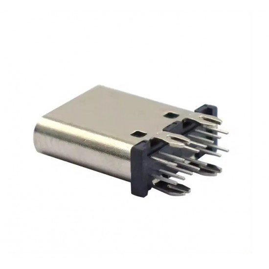 USB 3.1 Type C 14Pin Female Connector - Vertical Type - Through Hole PCB Mount