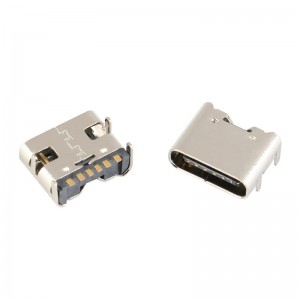 USB 3.1 Type-C 6Pin Female USB Connector SMD USB 3.1 Type-C 6Pin Female USB Connector SMD