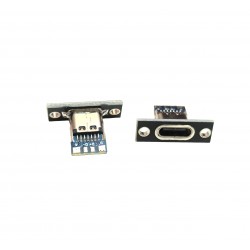 USB 3.1 Type-C 4 Pin Female Connector Jack With Fixing Plate USB 3.1 Type-C 4 Pin Female Connector Jack With Fixing Plate