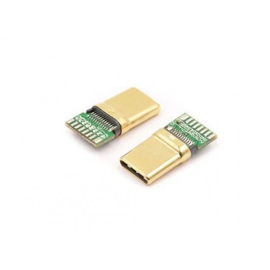 USB 3.1 Type C 16 Pin Male Plug Soldering Connector PCB Board USB 3.1 Type C 16 Pin Male Plug Soldering Connector PCB Board