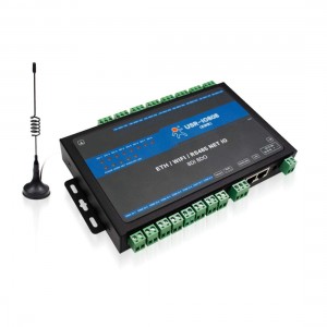 USR-IO808-EWR V2 8 Way Network IO Controller 8 DI 8DO ETH/ WiFi/ RS485 Interface Modbus TCP/ RTU Support