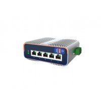 USR-ISF1005 Industrial Grade 5-Channel Ethernet Switch - DC 9.6-60V - Din Rail Mount