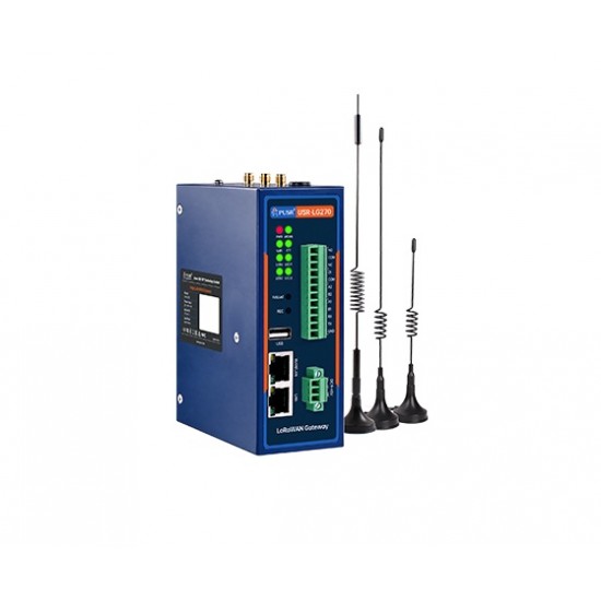 USR-LG270-868-GL1 Industrial LoRaWAN Edge Gateway - Based on RK3506J Processor - 512MB RAM + 8GB eMMC - SX1302 868MHz LoRa - 4G LTE - Wi-Fi 6 - Ethernet & RS485/RS232 USR-LG270-868-GL1 Industrial LoRaWAN Edge Gateway - Based on RK3506J Processor - 512MB RAM + 8GB eMMC - SX1302 868MHz LoRa - 4G LTE - Wi-Fi 6 - Ethernet & RS485/RS232