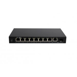 USR-S1210P Ethernet Switch, 8 Gigabit PoE Port, 1x Gigabit Ethernet Port, 1x SFP Gigabit Optical Port USR-S1210P Ethernet Switch, 8 Gigabit PoE Port, 1x Gigabit Ethernet Port, 1x SFP Gigabit Optical Port