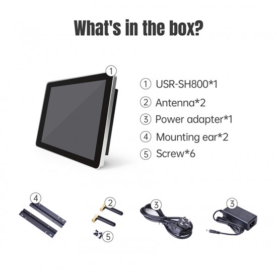USR-SH800 10.1inch SMART HMI LCD - Based On RK3568 - 4GB Ram 32eMMC - 800x1280 Capacitive Touch IOT Integrated LCD Display USR-SH800 10.1inch SMART HMI LCD - Based On RK3568 - 4GB Ram 32eMMC - 800x1280 Capacitive Touch IOT Integrated LCD Display