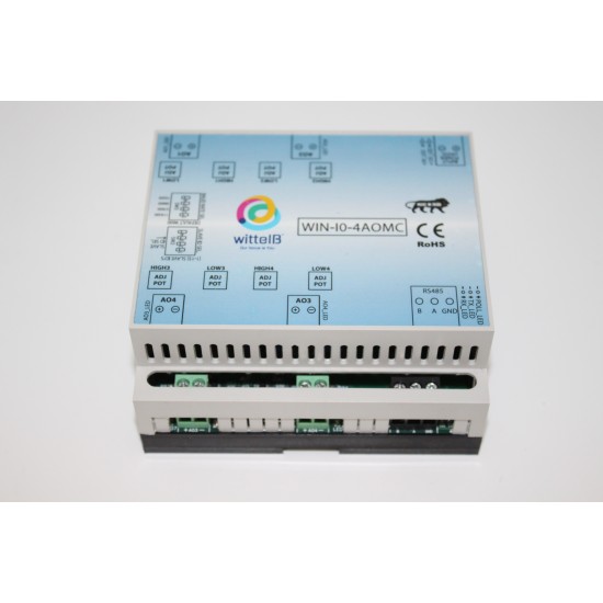 WIN-IO-4AOMC IO Module With 12-bit, 4 Analog Output 4-20mA and Modubus RTU