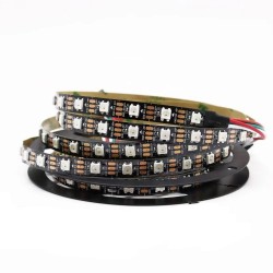 4.5 Meter Reel - NeoPixel WS2812B Addressable LED Strip - 60 led/mtr - Black PCB - IP20 4.5 Meter Reel - NeoPixel WS2812B Addressable LED Strip - 60 led/mtr - Black PCB - IP20