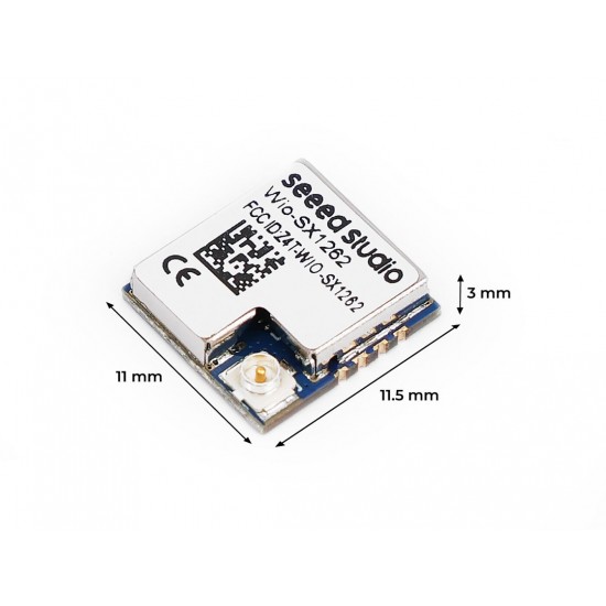 Seeed Studio Wio-SX1262 Wireless Module, SX1262 embedded, supports LoRa & LoRaWAN on EU868 & US915 (Tape Reel) Seeed Studio Wio-SX1262 Wireless Module, SX1262 embedded, supports LoRa & LoRaWAN on EU868 & US915 (Tape Reel)