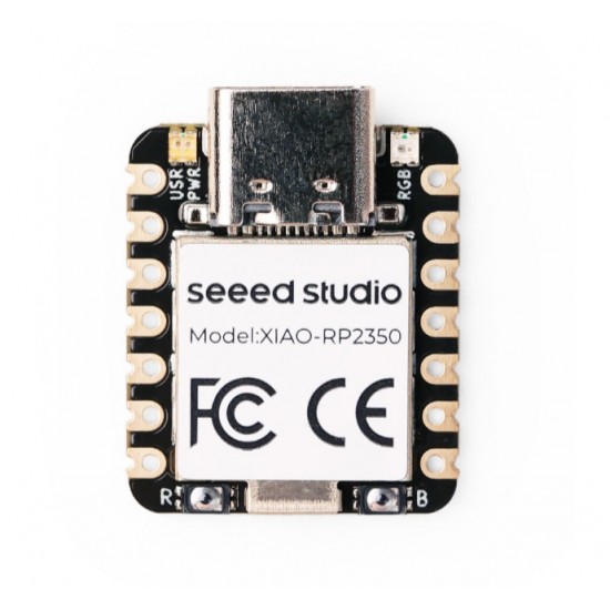 Seeed Studio XIAO RP2350 - Raspberry Pi RP2350, MicroPython-Ready, 19 GPIOs, Onboard RGB LED, Arm Cortex-M33 and Hazard3 RISC-V