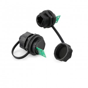 YT RJ45 Cat6A Female Socket Ethernet Connector IP67 Waterproof - Panel Mount PCB Shield - YT-RJ45-JSX-29-001 YT RJ45 Cat6A Female Socket Ethernet Connector IP67 Waterproof - Panel Mount PCB Shield - YT-RJ45-JSX-29-001