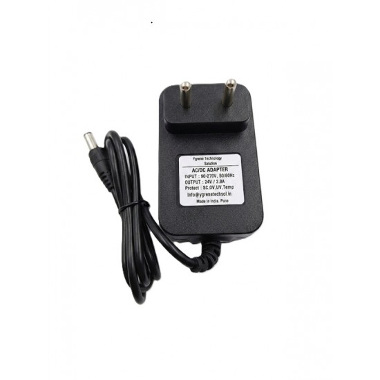 Ygrene 24V 2.8A 72W AC-DC Power Adapter with 5.5mm x 2.1mm DC Jack - 1 Meter Cable Length - 1 Year warranty