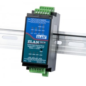 ZLAN5407M 4-Port Serial Device Server / Modbus RTU to Modbus TCP Gateway