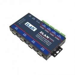 ZLAN ZLAN5443H 4-Port Industrial Serial Device Server – RS232/RS485/RS422 to Ethernet, Modbus RTU to TCP/IP Converter