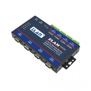 ZLAN ZLAN5443H 4-Port Industrial Serial Device Server – RS232/RS485/RS422 to Ethernet, Modbus RTU to TCP/IP Converter