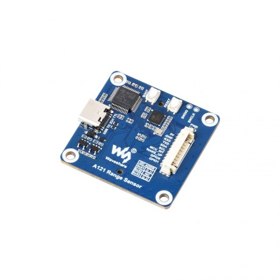 A121 60GHz mmWave radar Micro-Motion Detection module, based On Acconeer A121 Pulsed Coherent Radar (PCR) Sensor, supports high-precision distance measurements, Standard Version (Without Holder)