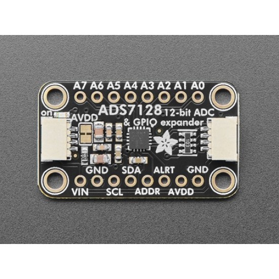 Adafruit ADS7128 8-Channel ADC and GPIO Expander - STEMMA QT / Qwiic (MPN:6494) Adafruit ADS7128 8-Channel ADC and GPIO Expander - STEMMA QT / Qwiic (MPN:6494)