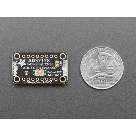 Adafruit ADS7128 8-Channel ADC and GPIO Expander - STEMMA QT / Qwiic (MPN:6494) Adafruit ADS7128 8-Channel ADC and GPIO Expander - STEMMA QT / Qwiic (MPN:6494)