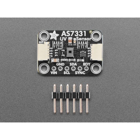 Adafruit AS7331 UV / UVA / UVB / UVC Sensor Breakout - STEMMA QT / Qwiic (MPN:6476)