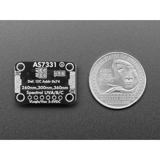 Adafruit AS7331 UV / UVA / UVB / UVC Sensor Breakout - STEMMA QT / Qwiic (MPN:6476)