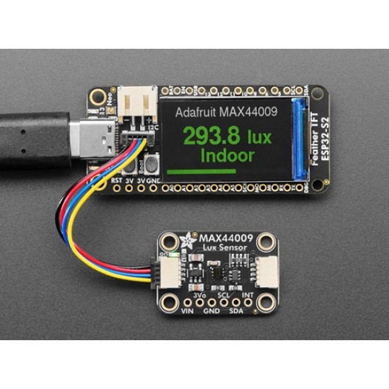 Adafruit MAX44009 Wide-range Lux Light Sensor - 188,000 Lux Max - STEMMA QT / Qwiic (MPN:6498)