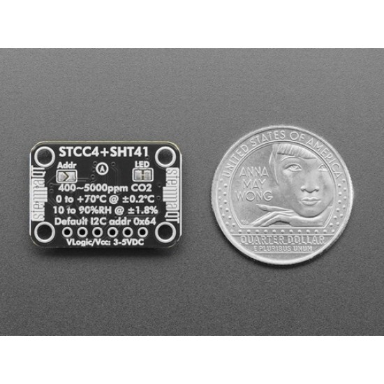 Adafruit STCC4 and SHT41 - CO2, Temperature & Humidity Sensor - STEMMA QT / Qwiic (MPN:6478)