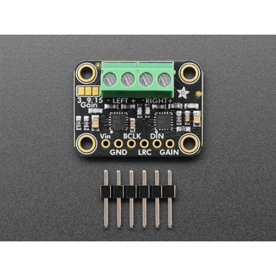 Adafruit Stereo I2S 3W Amplifier Breakout - Dual MAX98357A (MPN:6513) Adafruit Stereo I2S 3W Amplifier Breakout - Dual MAX98357A (MPN:6513)