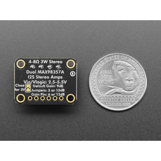 Adafruit Stereo I2S 3W Amplifier Breakout - Dual MAX98357A (MPN:6513) Adafruit Stereo I2S 3W Amplifier Breakout - Dual MAX98357A (MPN:6513)