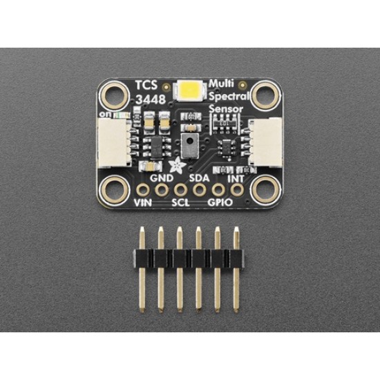 Adafruit TCS3448 14-Channel Light / Color Sensor Breakout - STEMMA QT / Qwiic (MPN:6525) Adafruit TCS3448 14-Channel Light / Color Sensor Breakout - STEMMA QT / Qwiic (MPN:6525)