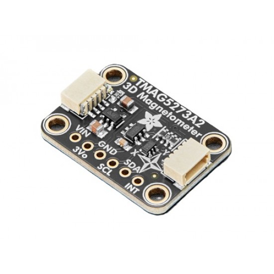 Adafruit TMAG5273 (A2) 3D Hall Effect Magnetometer - ±133mT / 266mT - STEMMA QT (MPN:6490) Adafruit TMAG5273 (A2) 3D Hall Effect Magnetometer - ±133mT / 266mT - STEMMA QT (MPN:6490)