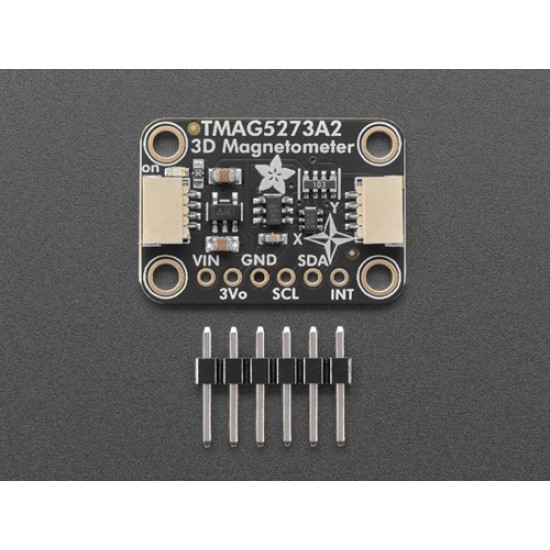 Adafruit TMAG5273 (A2) 3D Hall Effect Magnetometer - ±133mT / 266mT - STEMMA QT (MPN:6490) Adafruit TMAG5273 (A2) 3D Hall Effect Magnetometer - ±133mT / 266mT - STEMMA QT (MPN:6490)