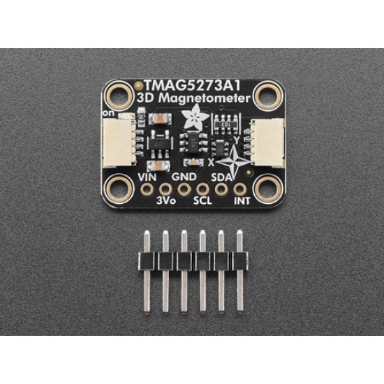 Adafruit TMAG5273 (A1) 3D Hall Effect Magnetometer Breakout - ±40mT, ±80mT - STEMMA QT (MPN:6489)