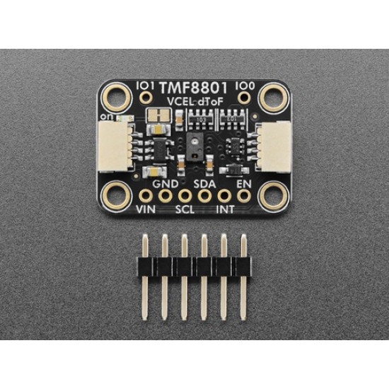 Adafruit TMF8801 Time of Flight Distance Sensor - 20mm to 2.5m - STEMMA QT / Qwiic (MPN:6522) Adafruit TMF8801 Time of Flight Distance Sensor - 20mm to 2.5m - STEMMA QT / Qwiic (MPN:6522)