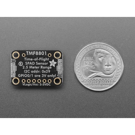 Adafruit TMF8801 Time of Flight Distance Sensor - 20mm to 2.5m - STEMMA QT / Qwiic (MPN:6522) Adafruit TMF8801 Time of Flight Distance Sensor - 20mm to 2.5m - STEMMA QT / Qwiic (MPN:6522)