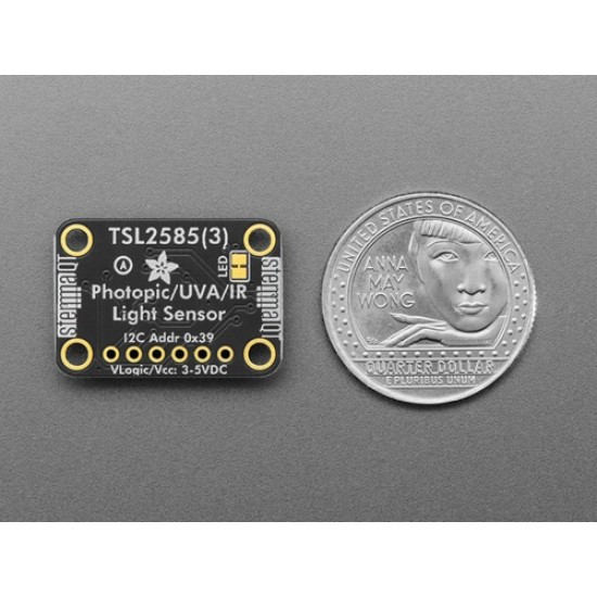 Adafruit TSL2585 Digital UVA and Ambient Light Sensor - STEMMA QT (MPN:6524) Adafruit TSL2585 Digital UVA and Ambient Light Sensor - STEMMA QT (MPN:6524)