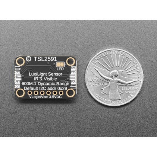 Adafruit TSL2591 High Dynamic Range Digital Light Sensor - STEMMA QT (MPN:1980)