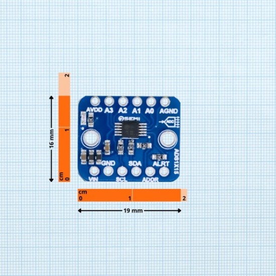ADS1115 16-bit 4-Channel ADC Module – High Precision I2C Converter ADS1115 16-bit 4-Channel ADC Module – High Precision I2C Converter