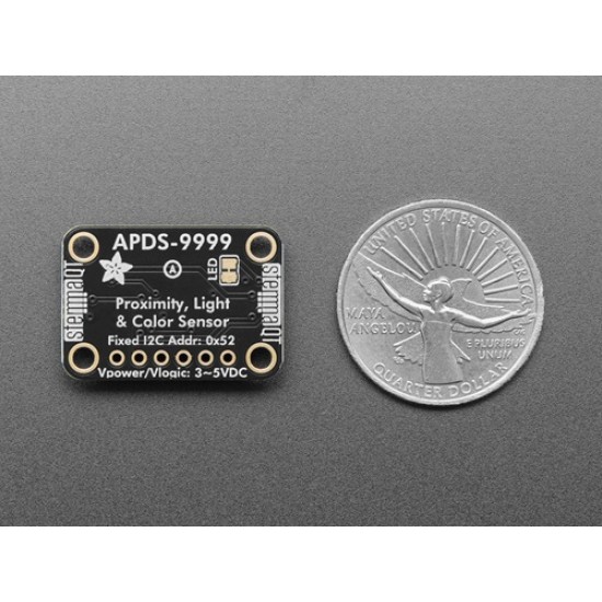 Adafruit APDS9999 Proximity, Lux Light & Color Sensor - STEMMA QT / Qwiic (MPN:6461) Adafruit APDS9999 Proximity, Lux Light & Color Sensor - STEMMA QT / Qwiic (MPN:6461)