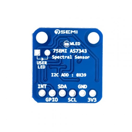 AS7343 14-Channel Spectral Sensor Module (ES-12261) AS7343 14-Channel Spectral Sensor Module (ES-12261)
