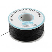 B-30-1000 30AWG PVC Wire Wrap Wire – 230m Black Durable Insulated Hook-Up Wire