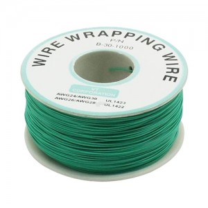 B-30-1000 30AWG PVC Wire Wrap Wire – 230m Green Reliable Insulated Hook-Up Wire